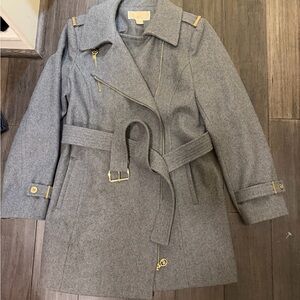MICHAEL Michael Kors Gray Trench Coat